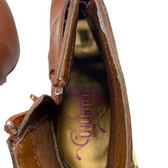 Unlisted By Kenneth Cole File Type Bootie Heels Boots - Picture 6 of 10